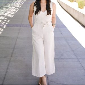 Aritzia Wilfred jumpsuit linen white size 4, worn once